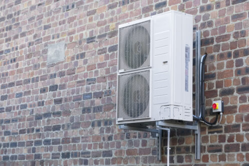 A mini-split system in Orange County, CA
