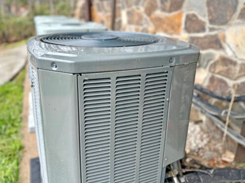 An AC system outside a Foothill Ranch home.