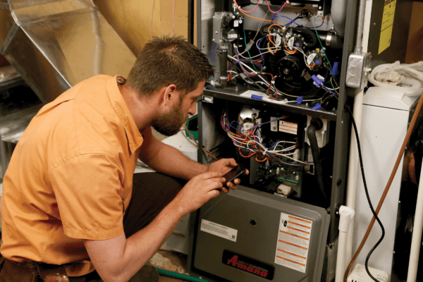 Technician Fixing Furnace Pressure Switch Foothill Ranch, CA